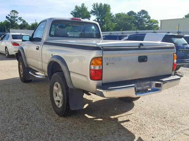 5TENM92N51Z729927 - 2001 TOYOTA TACOMA PRE GRAY photo 3