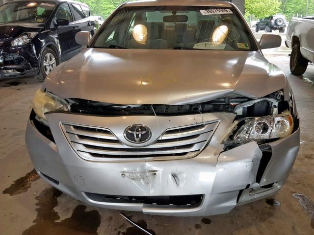 JTNBE46K973052466 - 2007 TOYOTA CAMRY NEW SILVER photo 9