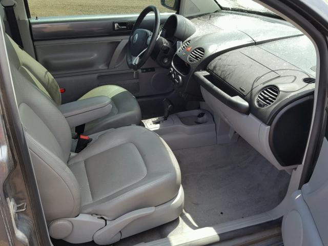3VWSW31C67M519821 - 2007 VOLKSWAGEN NEW BEETLE GRAY photo 5