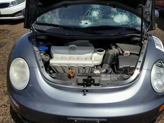 3VWSW31C67M519821 - 2007 VOLKSWAGEN NEW BEETLE GRAY photo 7