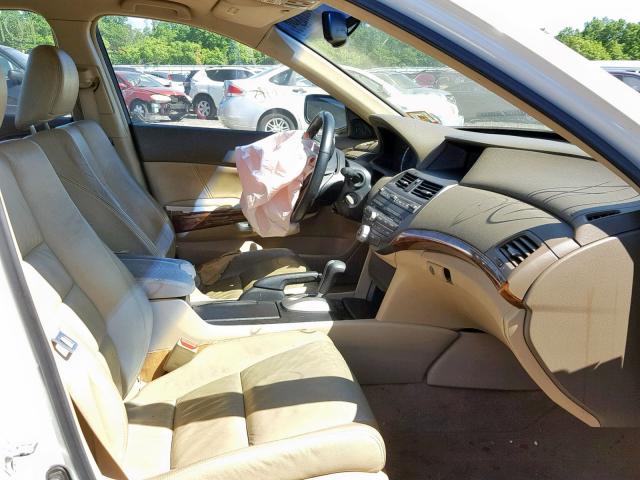 1HGCP36868A080774 - 2008 HONDA ACCORD EXL WHITE photo 5