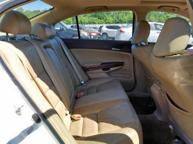 1HGCP36868A080774 - 2008 HONDA ACCORD EXL WHITE photo 6