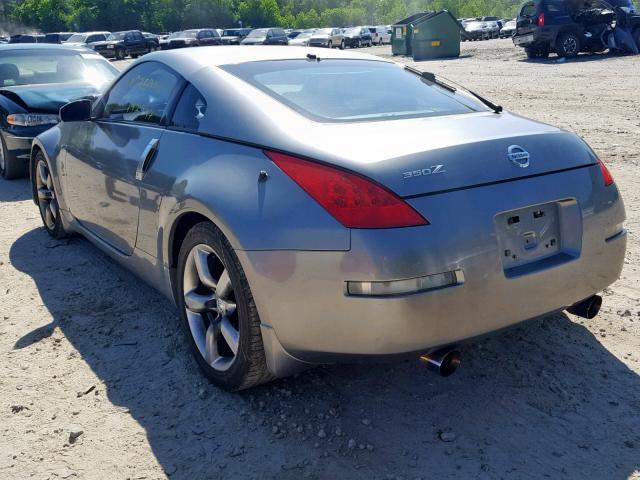 JN1AZ34D76M306058 - 2006 NISSAN 350Z COUPE GRAY photo 3