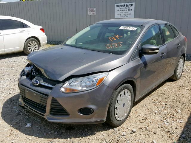 1FADP3F28EL356683 - 2014 FORD FOCUS SE GRAY photo 2