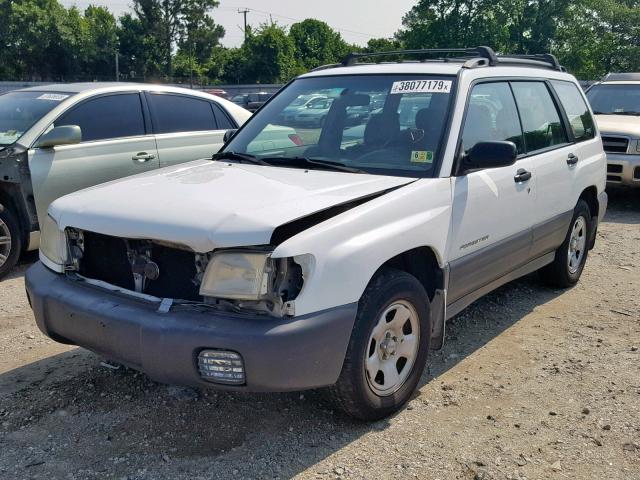 JF1SF63512H701237 - 2002 SUBARU FORESTER L WHITE photo 2