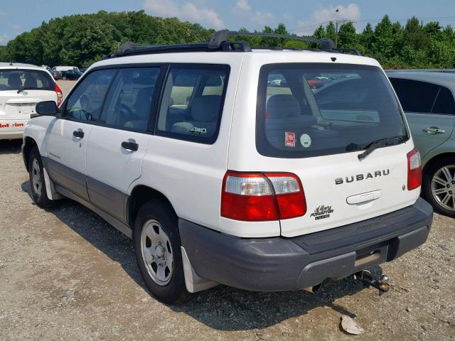 JF1SF63512H701237 - 2002 SUBARU FORESTER L WHITE photo 3