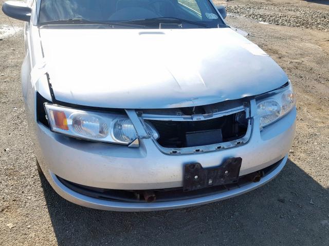 1G8AJ55F87Z199858 - 2007 SATURN ION LEVEL SILVER photo 9