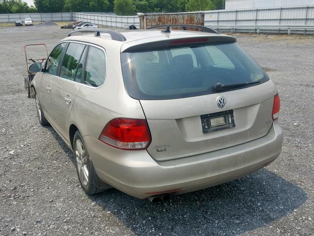 3VWML7AJ2EM626255 - 2014 VOLKSWAGEN JETTA TDI BEIGE photo 3