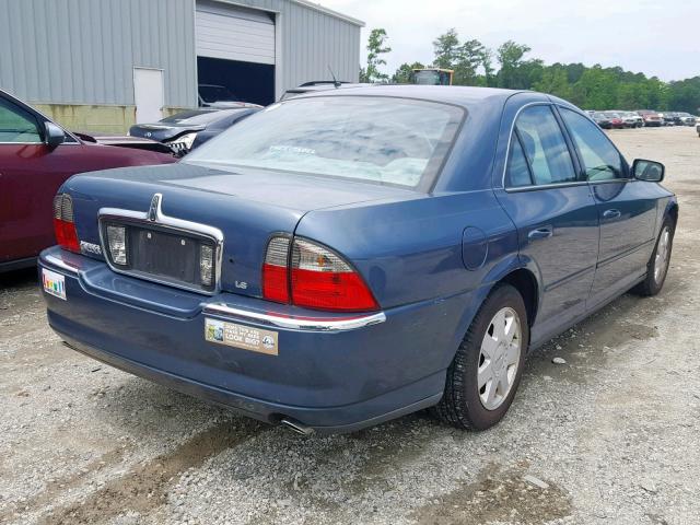 1LNHM86SX5Y630532 - 2005 LINCOLN LS BLUE photo 4