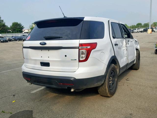 1FM5K8AR8DGA80636 - 2013 FORD EXPLORER P WHITE photo 4