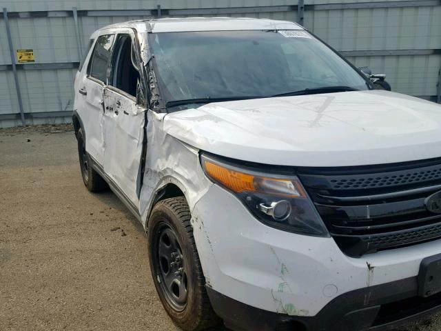 1FM5K8AR8DGA80636 - 2013 FORD EXPLORER P WHITE photo 9