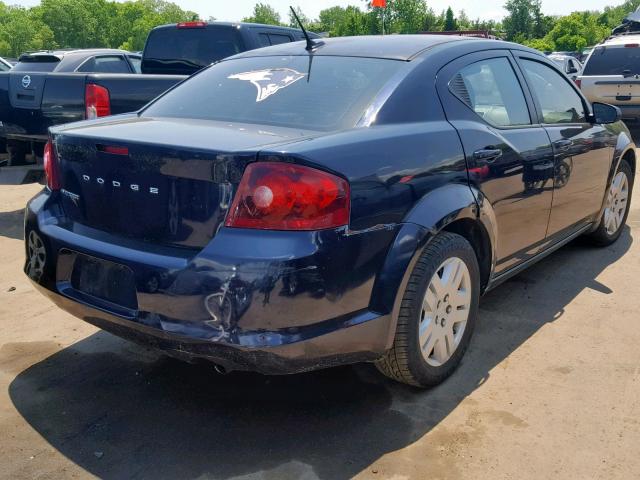 1B3BD4FB4BN578316 - 2011 DODGE AVENGER EX BLUE photo 4