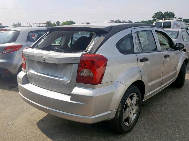 1B3HB48B78D784807 - 2008 DODGE CALIBER SX GRAY photo 4