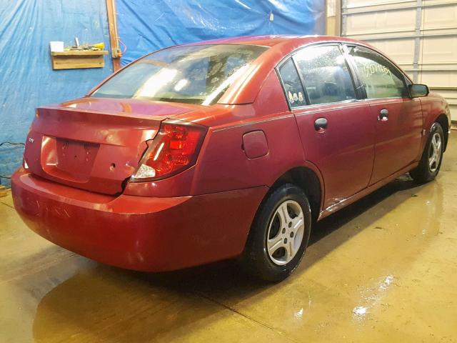 1G8AG52F34Z143471 - 2004 SATURN ION LEVEL BURGUNDY photo 4