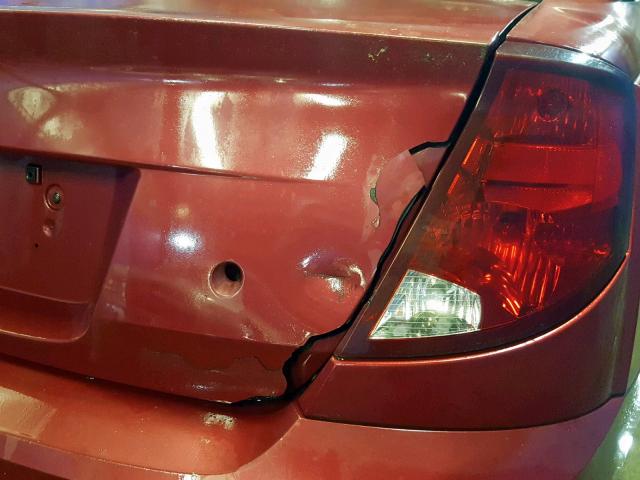 1G8AG52F34Z143471 - 2004 SATURN ION LEVEL BURGUNDY photo 9