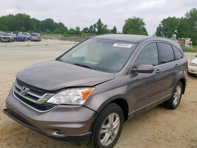 5J6RE3H77BL054435 - 2011 HONDA CR-V EXL GRAY photo 2