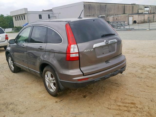 5J6RE3H77BL054435 - 2011 HONDA CR-V EXL GRAY photo 3