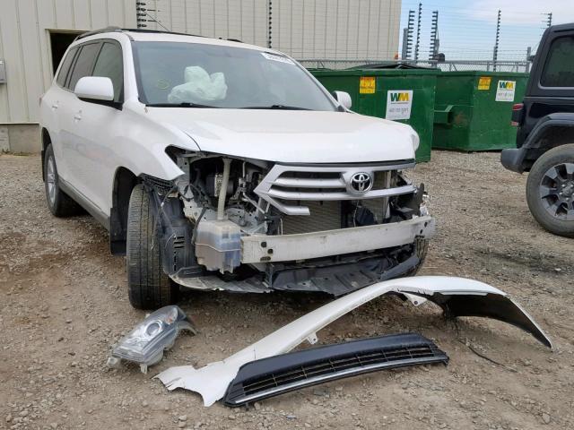 5TDBK3EHXBS076196 - 2011 TOYOTA HIGHLANDER WHITE photo 1