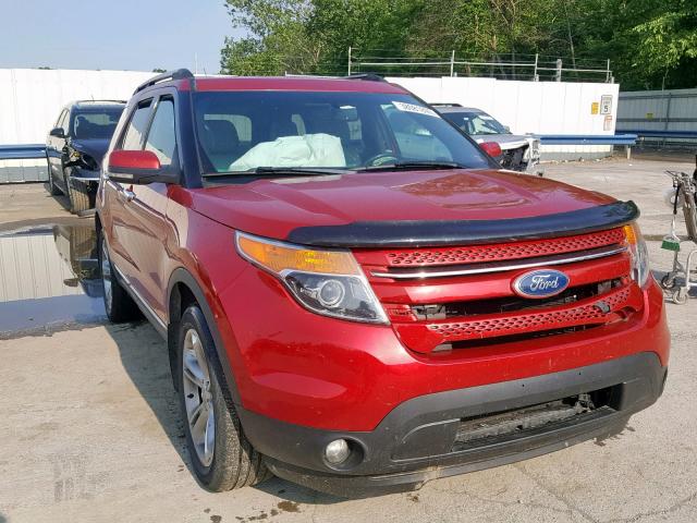 1FMHK8F81BGA24550 - 2011 FORD EXPLORER L RED photo 1