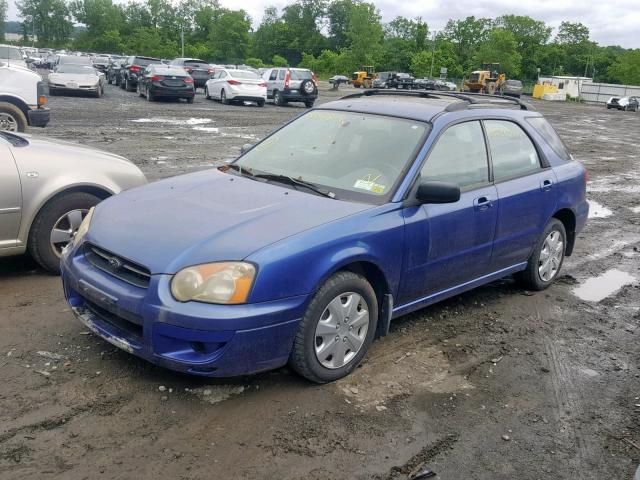 JF1GG655X4H800223 - 2004 SUBARU IMPREZA TS BLUE photo 2