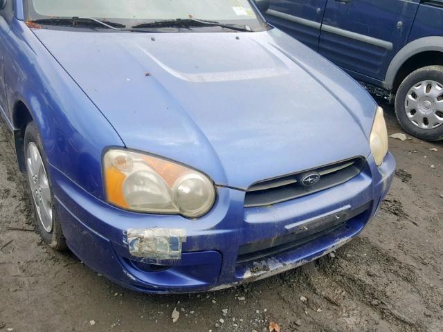 JF1GG655X4H800223 - 2004 SUBARU IMPREZA TS BLUE photo 9