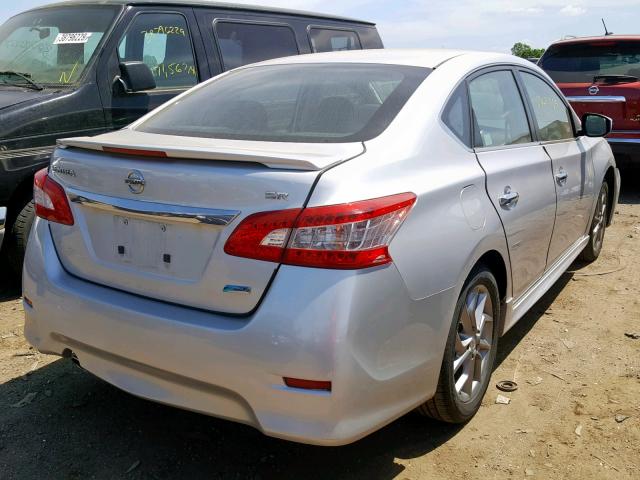 3N1AB7AP4DL779725 - 2013 NISSAN SENTRA SR SILVER photo 4