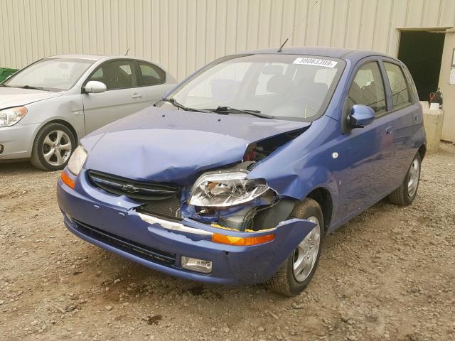 KL1TD65648B246882 - 2008 CHEVROLET AVEO BASE ლურჯი ფოტო 2