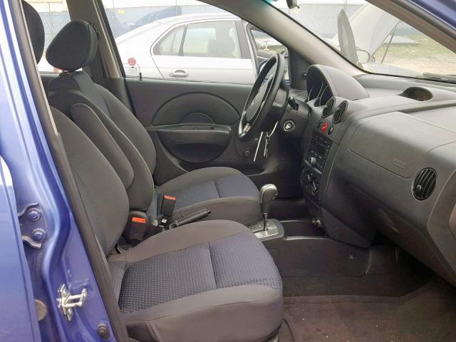 KL1TD65648B246882 - 2008 CHEVROLET AVEO BASE ლურჯი ფოტო 5