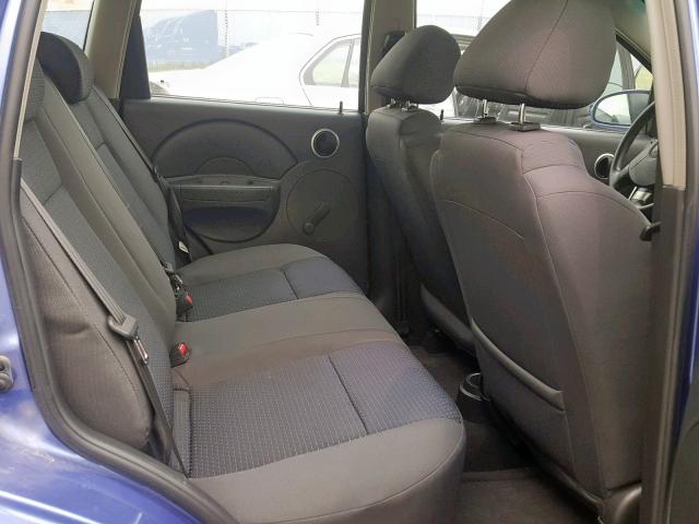 KL1TD65648B246882 - 2008 CHEVROLET AVEO BASE ლურჯი ფოტო 6