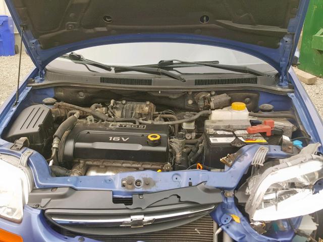 KL1TD65648B246882 - 2008 CHEVROLET AVEO BASE ლურჯი ფოტო 7