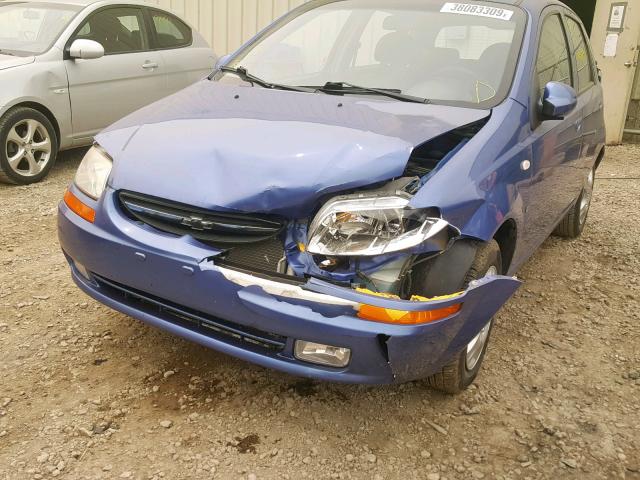 KL1TD65648B246882 - 2008 CHEVROLET AVEO BASE ლურჯი ფოტო 9