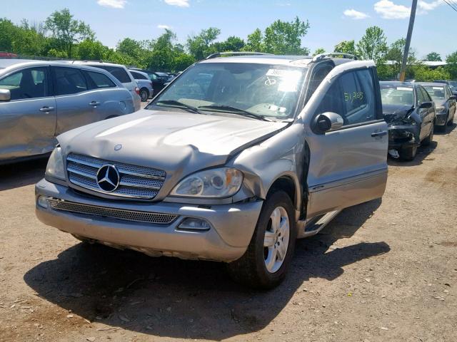 4JGAB57E25A529959 - 2005 MERCEDES-BENZ ML 350 BEIGE photo 2