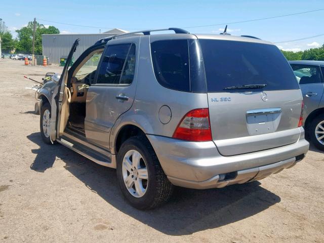 4JGAB57E25A529959 - 2005 MERCEDES-BENZ ML 350 BEIGE photo 3