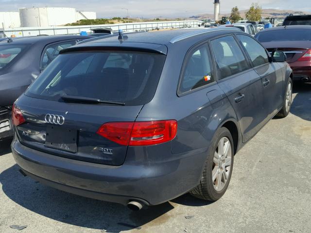 WAUVF78K39A190559 - 2009 AUDI A4 2.0T AV GRAY photo 4