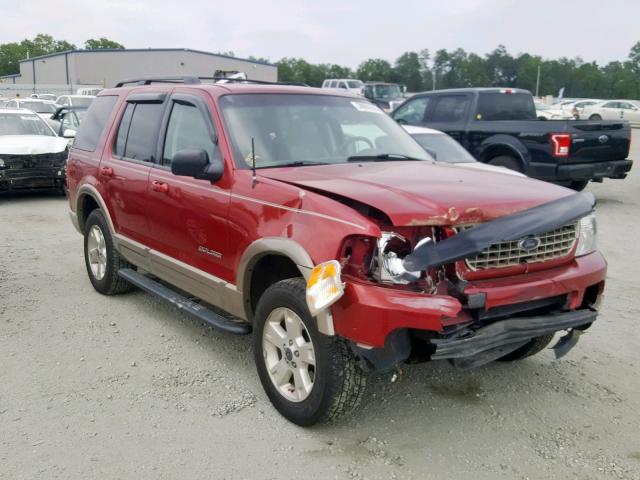 1FMDU64W64ZA01920 - 2004 FORD EXPLORER E RED photo 1