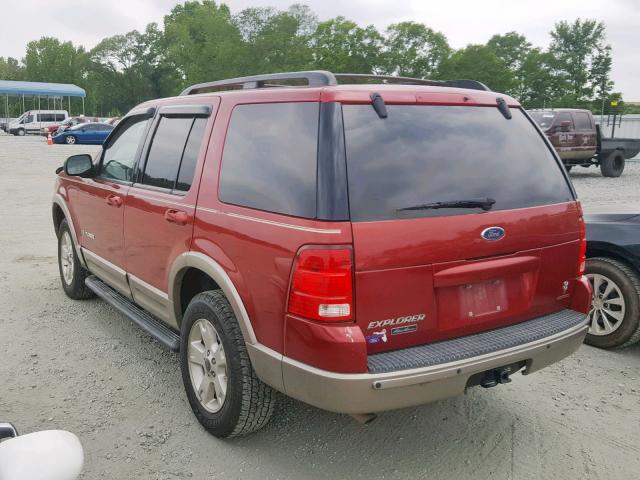 1FMDU64W64ZA01920 - 2004 FORD EXPLORER E RED photo 3