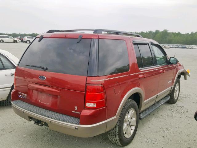 1FMDU64W64ZA01920 - 2004 FORD EXPLORER E RED photo 4