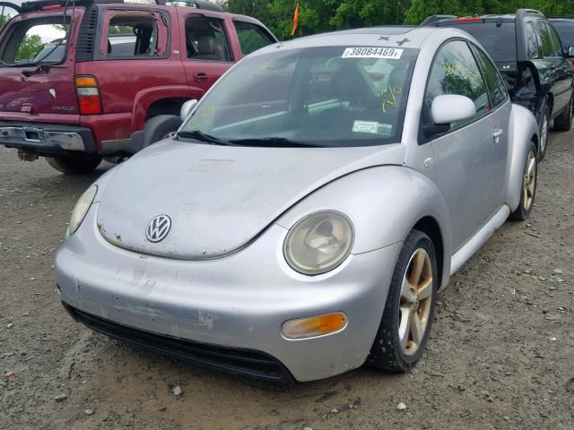 3VWCF21C2YM449539 - 2000 VOLKSWAGEN NEW BEETLE GRAY photo 2