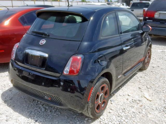 3C3CFFGE1ET189501 - 2014 FIAT 500 ELECTR BLACK photo 4