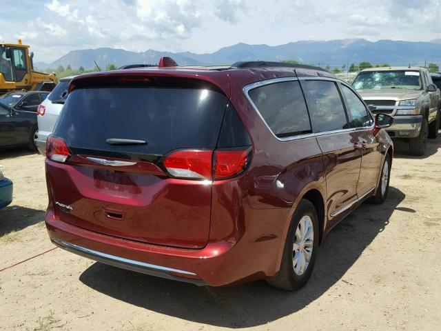 2C4RC1BG6HR621923 - 2017 CHRYSLER PACIFICA T MAROON photo 4