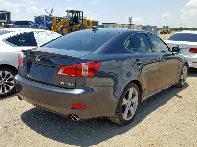 JTHBF5C26B5149244 - 2011 LEXUS IS 250 GRAY photo 4