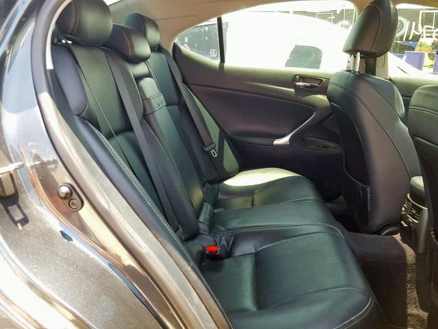 JTHBF5C26B5149244 - 2011 LEXUS IS 250 GRAY photo 6