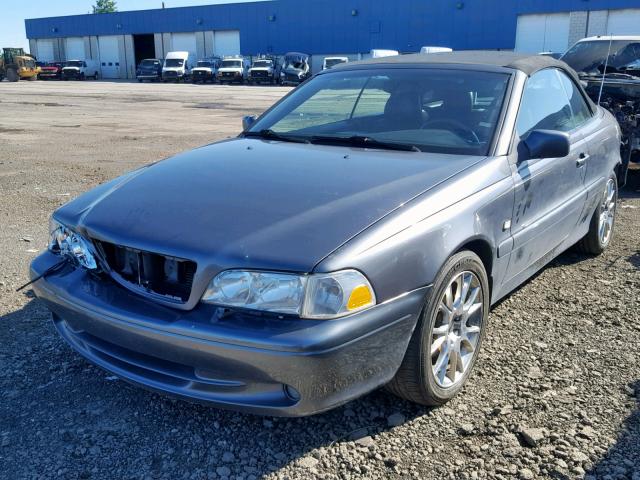 YV1NC62D24J060288 - 2004 VOLVO C70 HPT GRAY photo 2