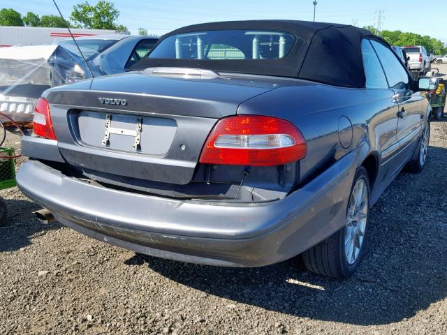 YV1NC62D24J060288 - 2004 VOLVO C70 HPT GRAY photo 4