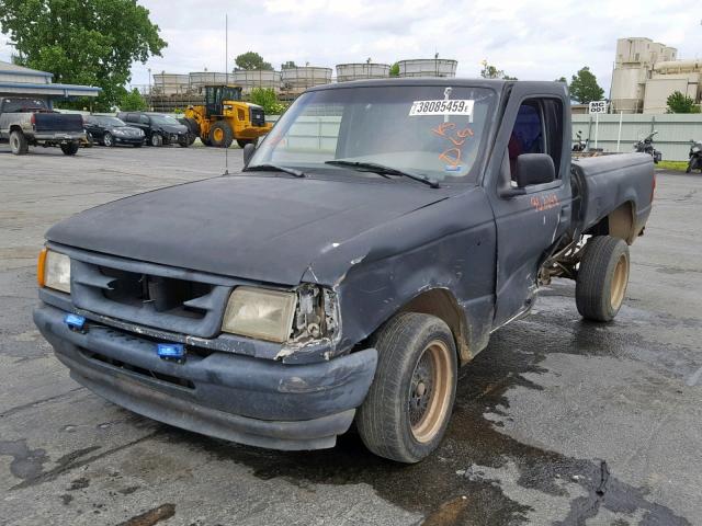 1FTCR10A5SPA72663 - 1995 FORD RANGER BLACK photo 2