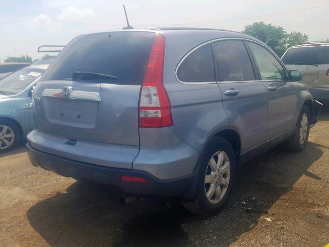 5J6RE48738L044998 - 2008 HONDA CR-V EXL BLUE photo 4