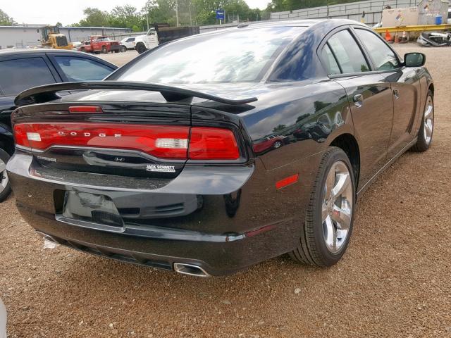 2C3CDXHG8DH655668 - 2013 DODGE CHARGER SX BLACK photo 4