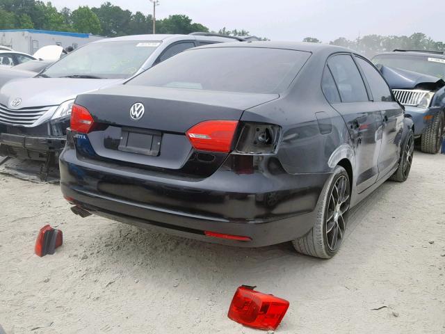 3VW1K7AJ6DM256626 - 2013 VOLKSWAGEN JETTA BASE 黑色 照片 4