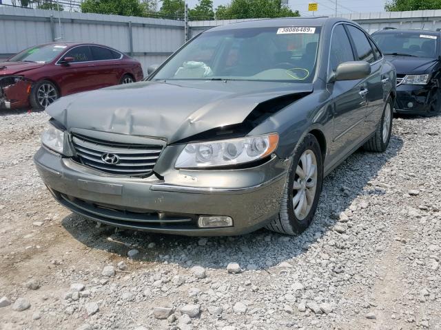 KMHFC46F66A118623 - 2006 HYUNDAI AZERA SE GREEN photo 2