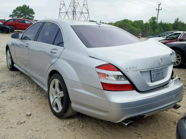 WDDNG71X77A122886 - 2007 MERCEDES-BENZ S 550 SILVER photo 3